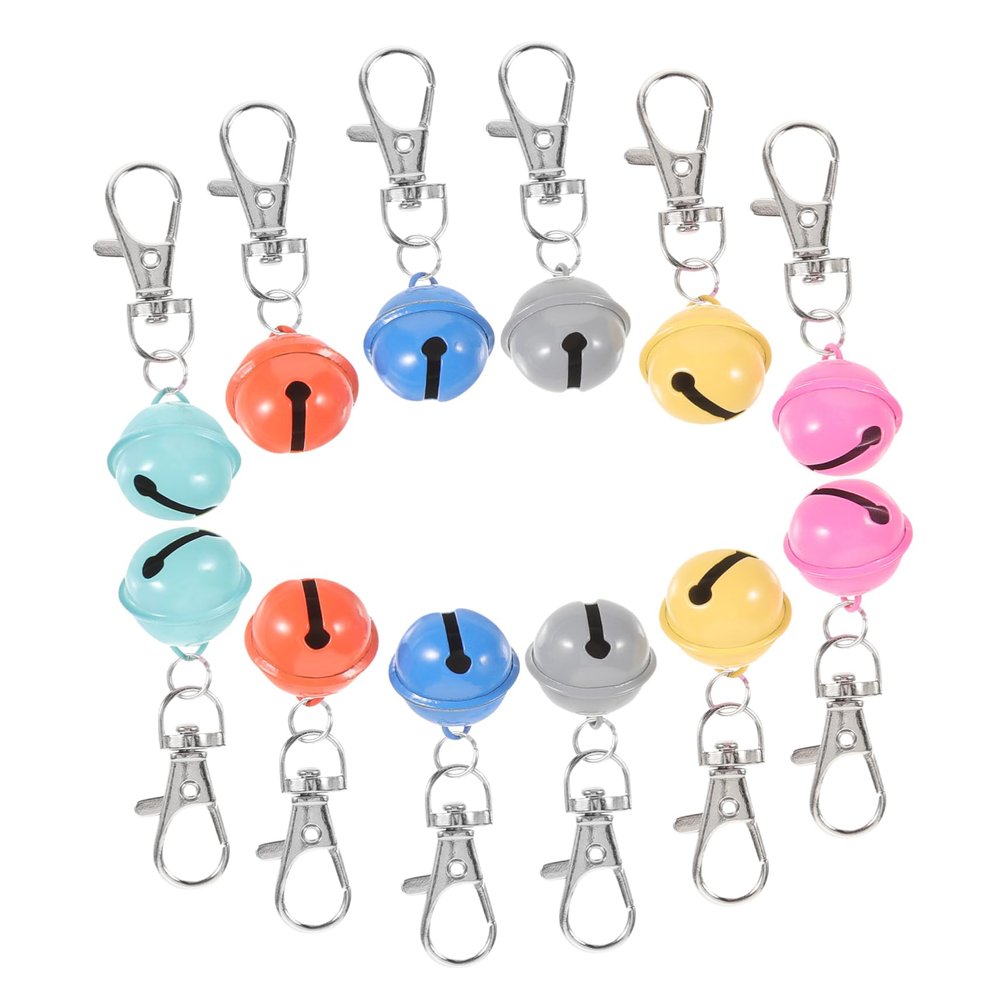 ibasenice 12-Piece Metal Bell Charms for Cat and Dog Collars