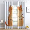 Luxfieo Cat Cartoon Blackout Curtains, 300 cm Long, 2-Piece Set view 2