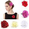 Hawaii-Style Rose Flower Hair Clips, Blue view 4