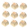 Warmhm 50-Piece Paper Chocolate Cups, Hollow Rose Truffle Liners view 1