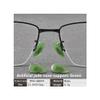 XXCLW Ceramic, Titanium & Faux Jade Clip-On Nose Pads, Y160 T Black, 4-Piece Set with Screwdriver view 3