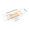 Adjustable Bathtub Tray, Bath Organizer for Home and Bathroom view 2