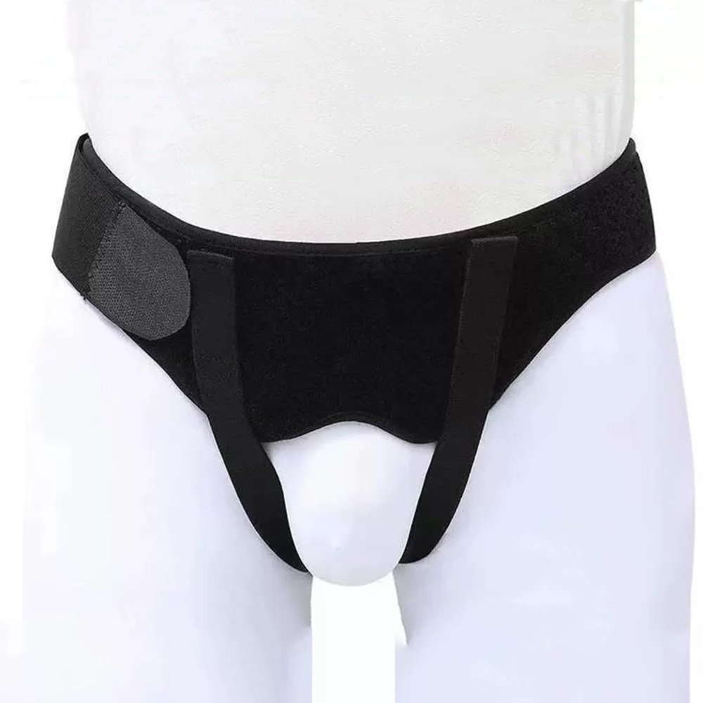 YZWZZXC Inguinal Hernia Belt for Single or Double Hernias, with 2 Removable Pressure Pads and Adjustable Hip Belt (M)