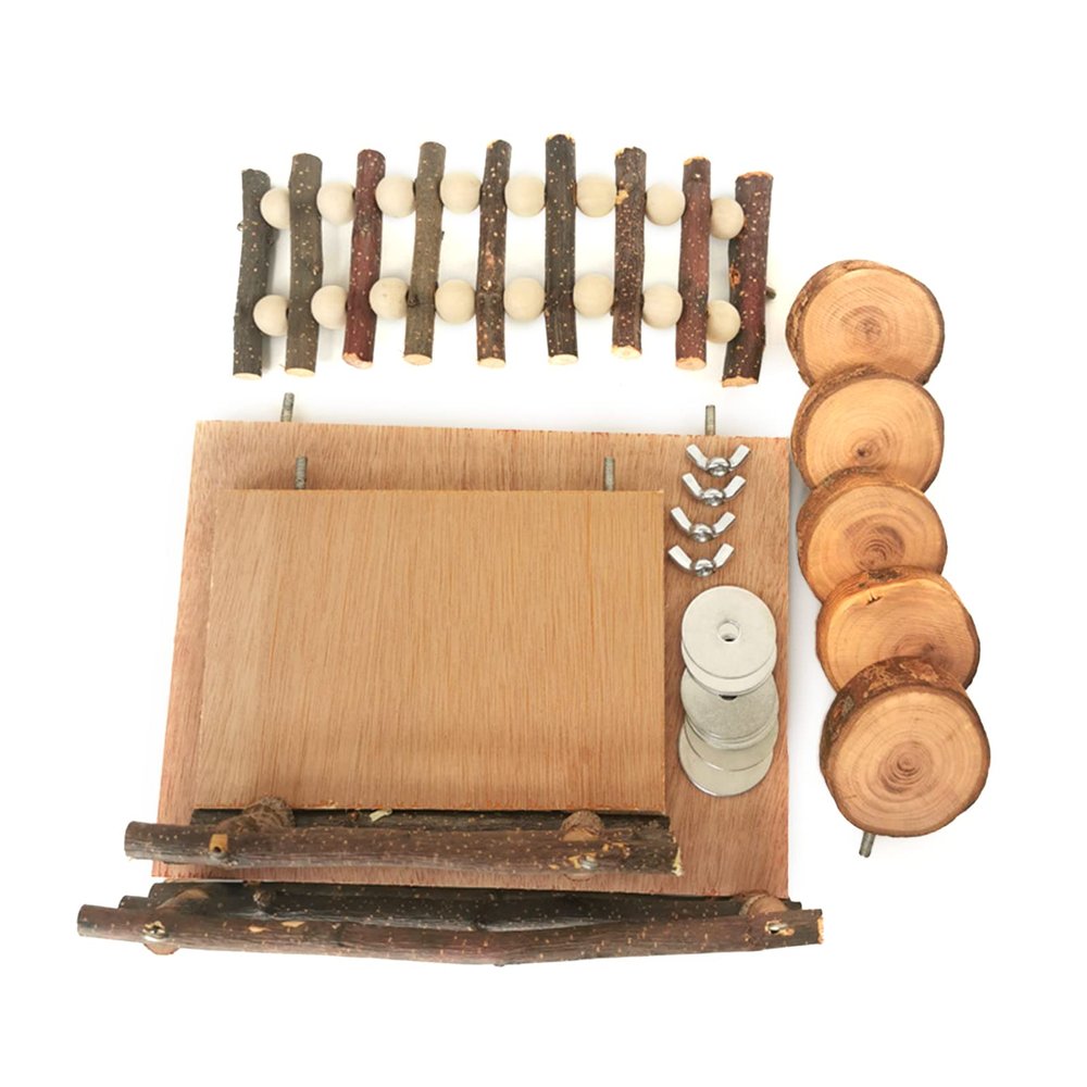Hamster Wooden Climbing Platform and Apple Wood Chew Toy