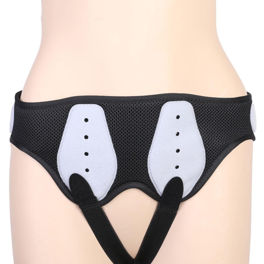 YZWZZXC Inguinal Hernia Truss for Men and Women, with Removable Pressure Pads, S
