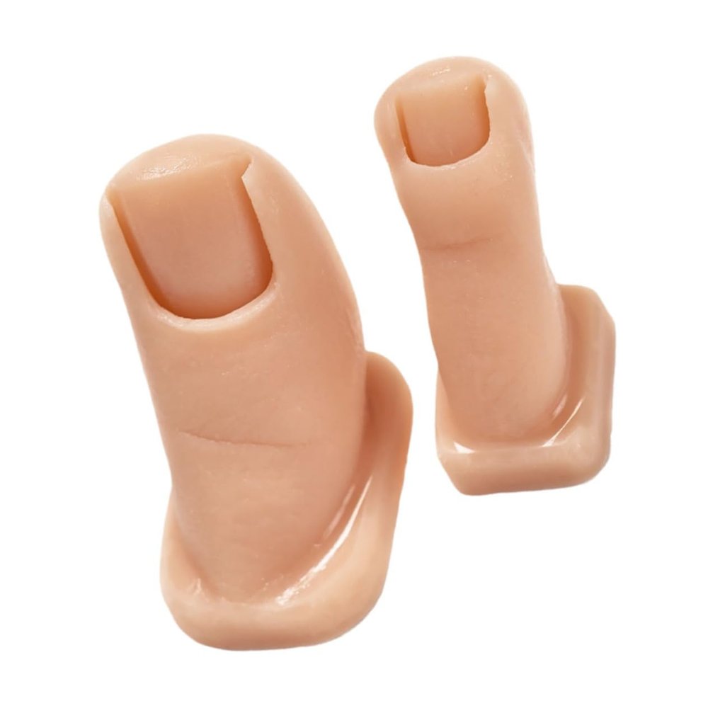 VALICLUD 2-Piece Silicone Practice Foot Models for Nail Art