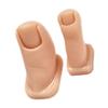 VALICLUD 2-Piece Silicone Practice Foot Models for Nail Art view 1