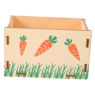Toddmomy Wooden Food Bowl for Hamsters and Guinea Pigs
