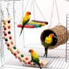 Bird Nest Swing Wooden Ladder for Parrots and Small Pets view 2