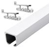 Sliding Door Track Hardware, 1.3 m, Commercial Barn Door Track System, Silver view 1
