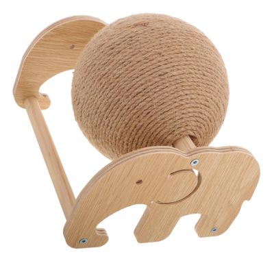 BESPORTBLE Sisal Cat Scratching Ball with Stand, Interactive Cat Toy