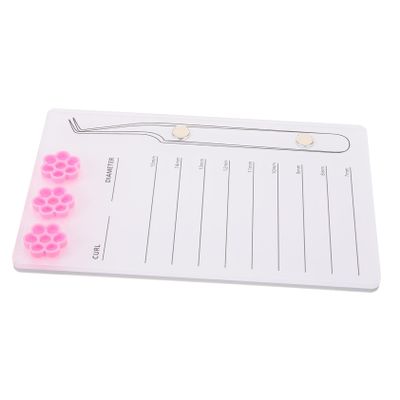 Acrylic Lash Tray for Extensions, Magnetic Palette with Scale