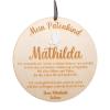 Baptism Gift for Godchild – Personalized Wooden Godparent Letter Plaque view 1