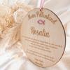 Baptism Gift for Godchild – Personalized Wooden Godparent Letter Plaque view 2