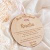 Baptism Gift for Godchild – Personalized Wooden Godparent Letter Plaque view 3