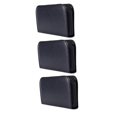 SHERCHPRY 3-Piece Blood Glucose Meter Storage Bags, Protective Carrying Case, Portable Bag, Black