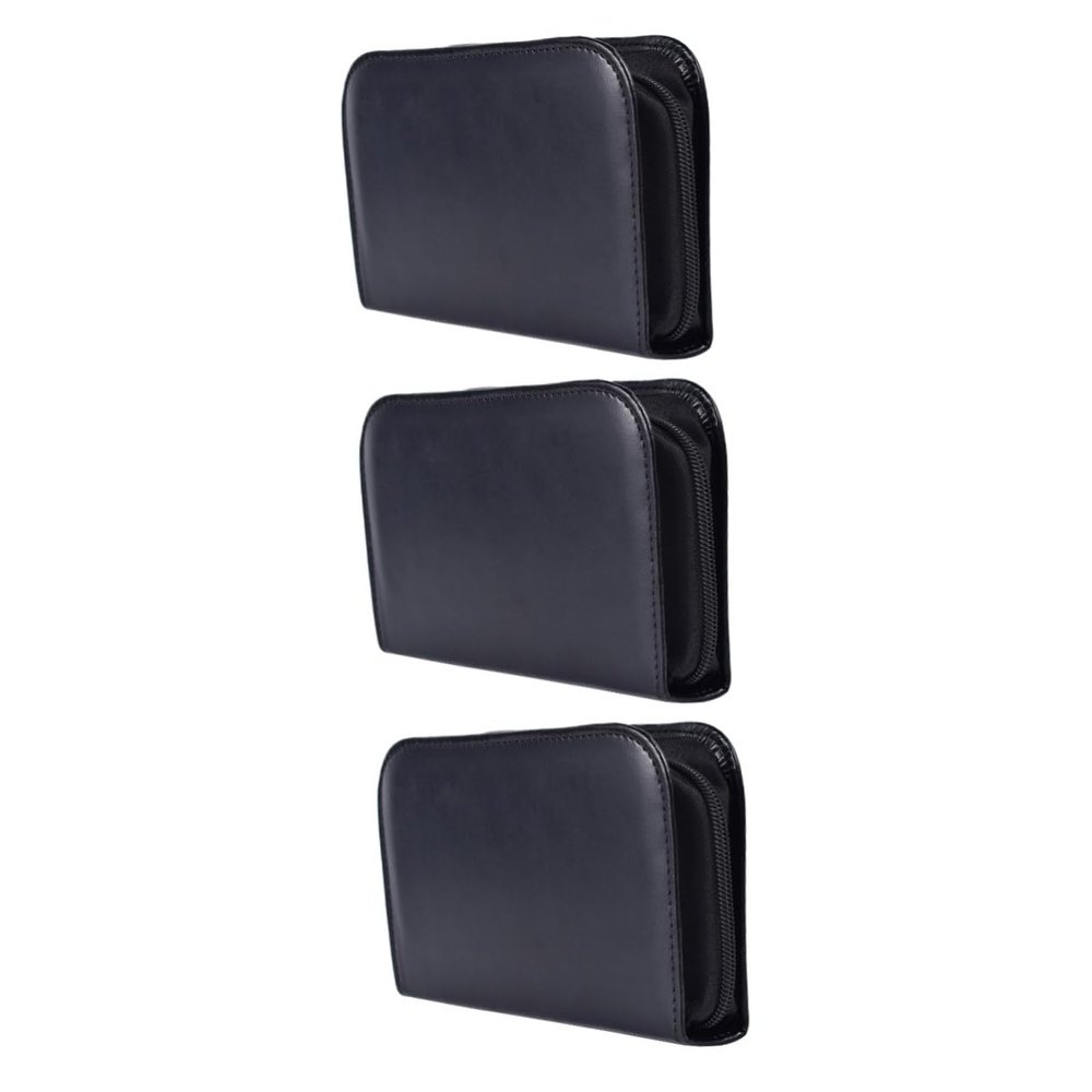 SHERCHPRY 3-Piece Blood Glucose Meter Storage Bags, Protective Carrying Case, Portable Bag, Black