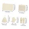Felt Sauna Hat Set for Women, White, with Comfortable Heat Insulation view 2