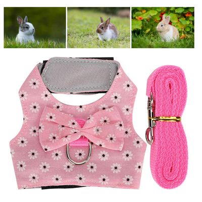 Tbest Soft Vest Harness Set for Small Pets, Size S