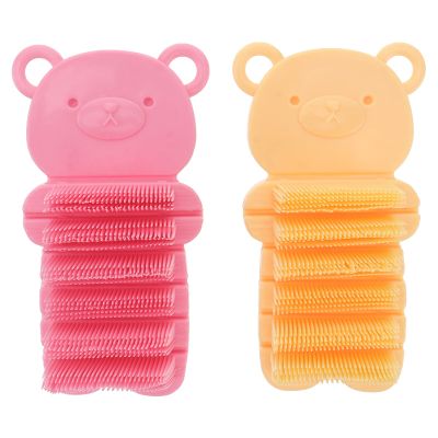 Mikinona 2-Piece Nail and Hand Brush Set for Children