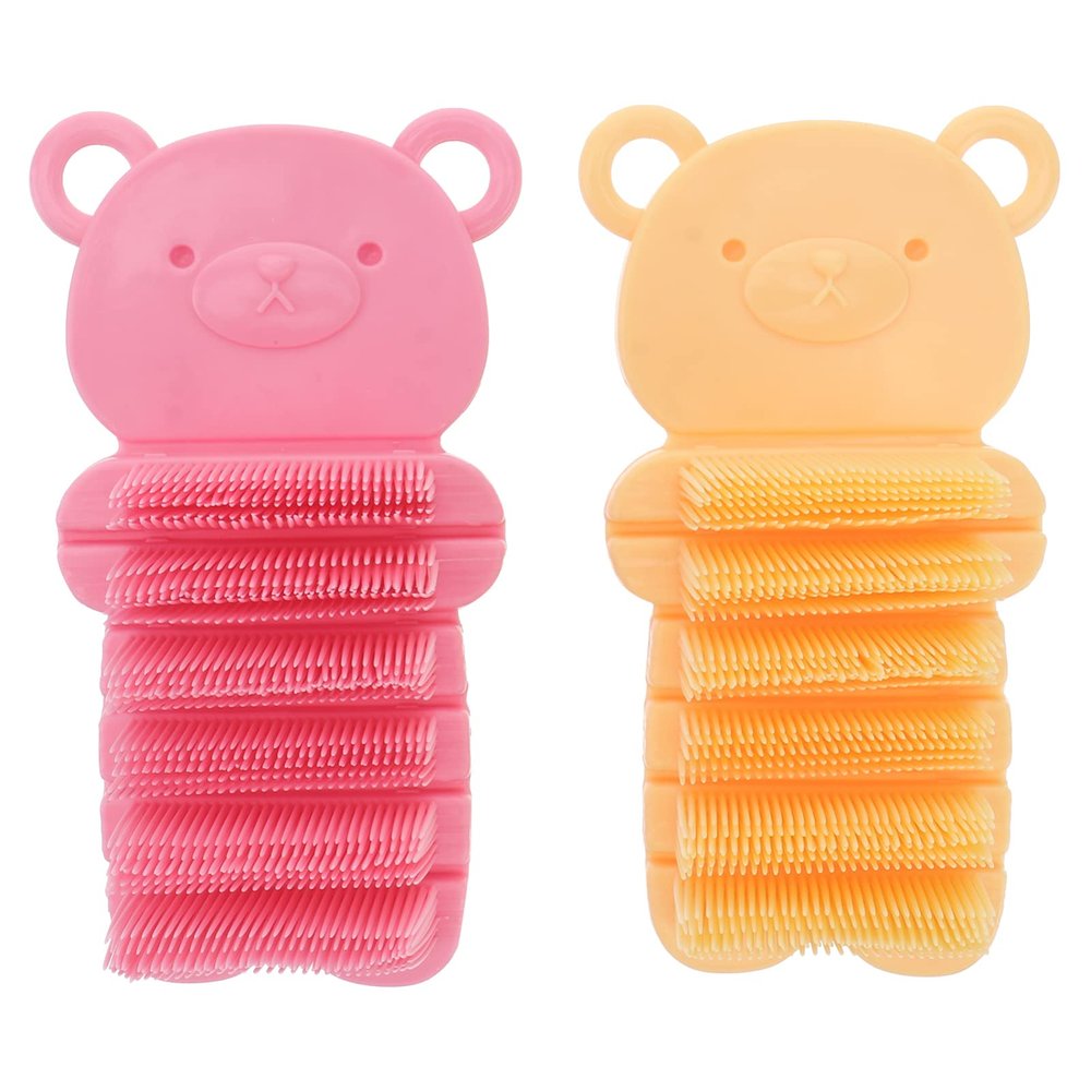 Mikinona 2-Piece Nail and Hand Brush Set for Children