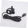 USB 5V Submersible Water Pump, 120 L/h, Black Plastic, IP68 view 3