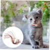 ibasenice Identification Collars with Small Yarn Flower Pendants, 10-Pack for Newborn Dogs and Kittens view 3