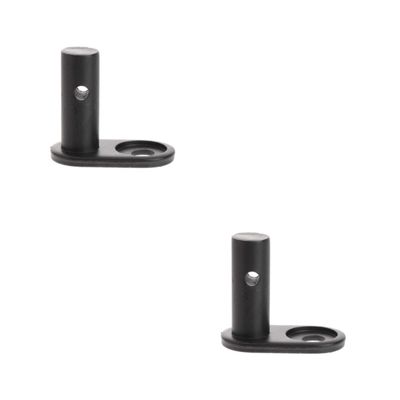 Toyvian 2-Piece Steel Bicycle Trailer Hitch Attachments, Angled, Black