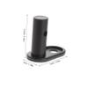 Toyvian 2-Piece Steel Bicycle Trailer Hitch Attachments, Angled, Black view 2
