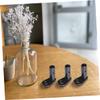 Toyvian 2-Piece Steel Bicycle Trailer Hitch Attachments, Angled, Black view 3