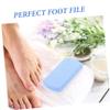 VALICLUD 3 Sets Foot Rasp Pads, One-Sided Foot Scrubber for Cracked Skin and Pedicure Callus Removal, Handheld Foot File and Heel Scraper, PU, 4 Pieces x 3 view 3