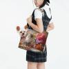Printed Pet Shoulder Bag with Sitting Gray Cat Design for Small Dogs and Cats view 2