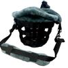 Padded Horse Grazing Muzzle with Mink Fleece, Breathable, Multiple Sizes (Black, Draft) view 2