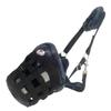 Padded Horse Grazing Muzzle with Mink Fleece, Breathable, Multiple Sizes (Black, Draft) view 4