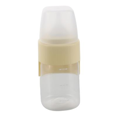 Yellow Pet Feeding Bottle, 160 mL, Plastic, Wide Opening