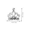 PACKOVE 50-Piece Silver Crown Alloy Nail Charms view 3