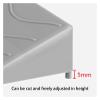 ACRaBoss Rubber Curb Ramp, Threshold Ramp, Low Vehicle Ramp, Portable Access Ramp, Black, 100 x 17.5 x 8 cm view 3