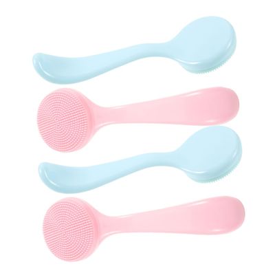 BESTYASH 4-Pack Reusable Silicone Facial Cleansing Brushes