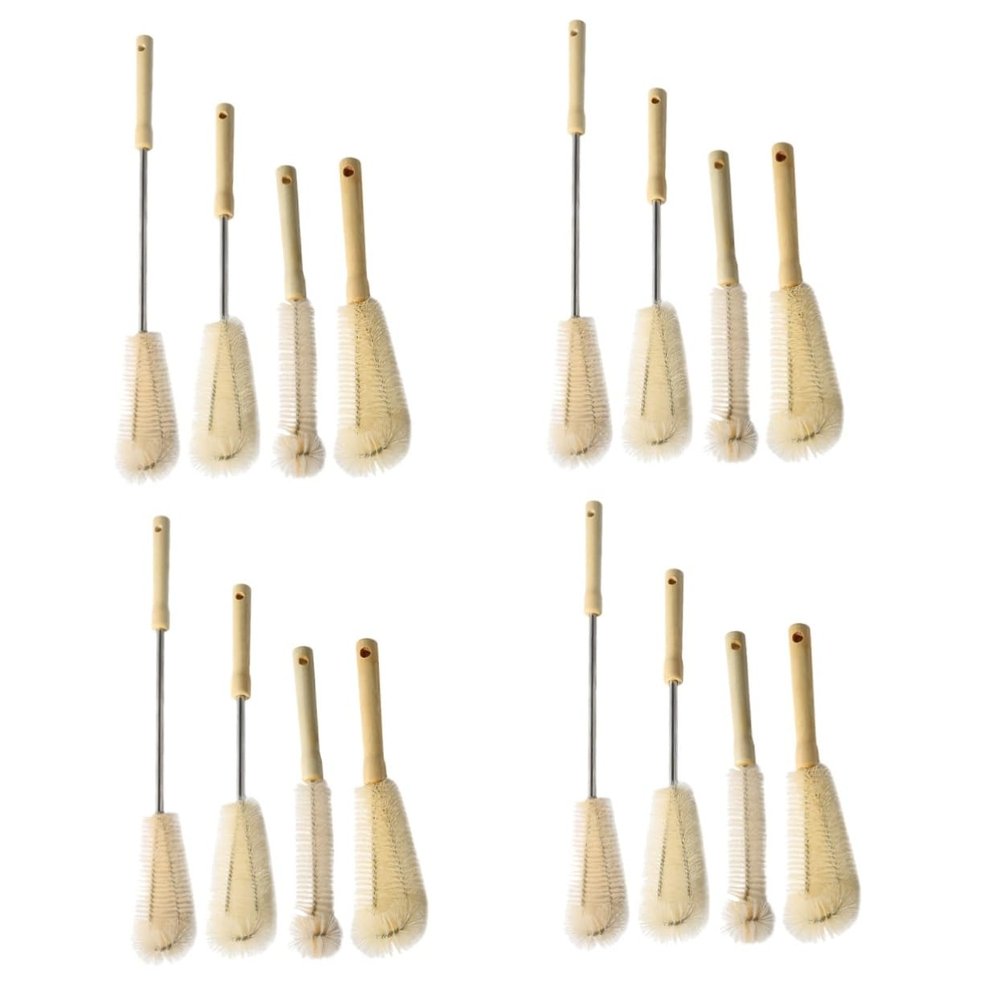 IMIKEYA 16-Piece Bottle and Cup Cleaning Brush Set, 4 Styles