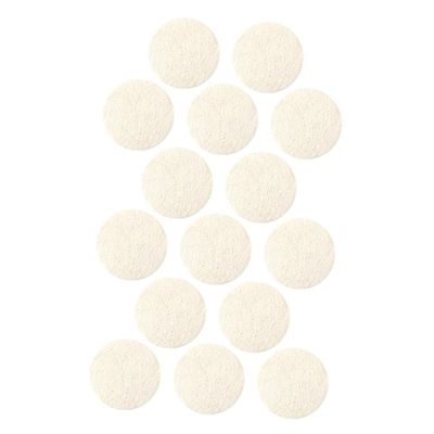 VALICLUD Natural Loofah Facial Exfoliating Pads for Gentle Deep Cleansing and Makeup Removal, 15 Pieces, Beige