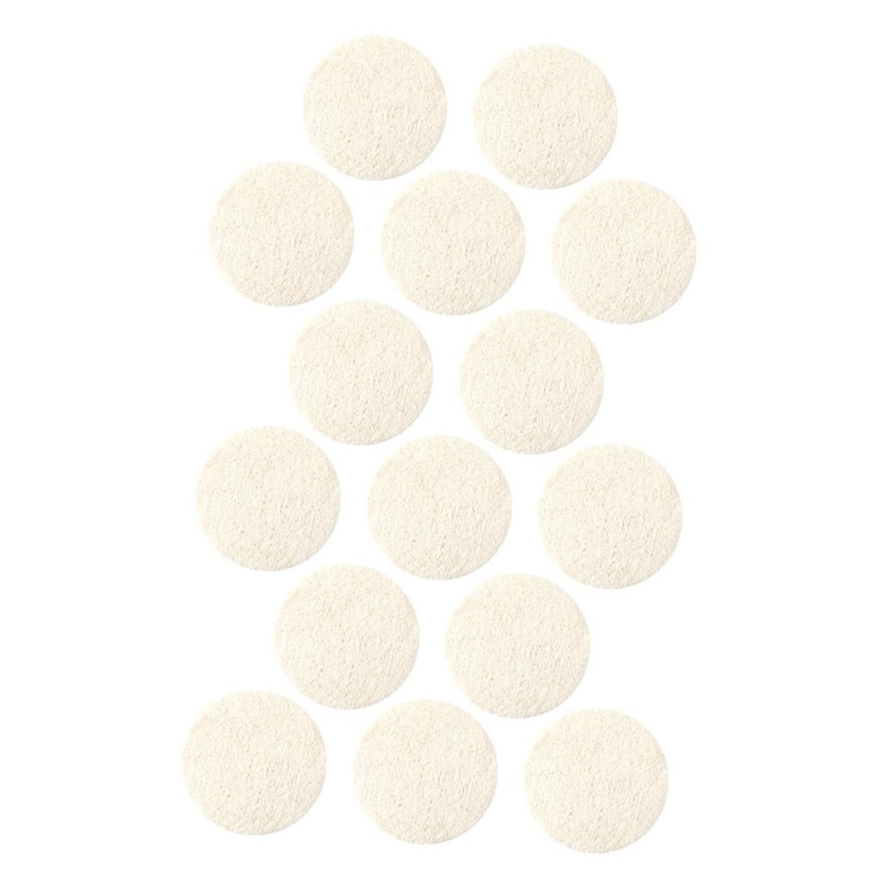 VALICLUD Natural Loofah Facial Exfoliating Pads for Gentle Deep Cleansing and Makeup Removal, 15 Pieces, Beige