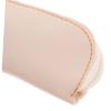 Small Flat Pencil Case for Insulin Pens, PU Leather, Beige view 3