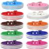 Personalized Rhinestone Dog Collar, Adjustable Pet Collar with Metal Buckle for Small, Medium, and Large Dogs and Cats, Iridescent Puppy Collar (Green, XS) view 2