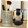 VALICLUD Men's Manual Shaving Set with Safety Razor, Nylon Brush, Bowl and Stand view 4