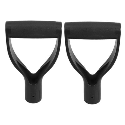 2-Piece PP Floor Lifting Handle Set, Black, for Mobility Aids