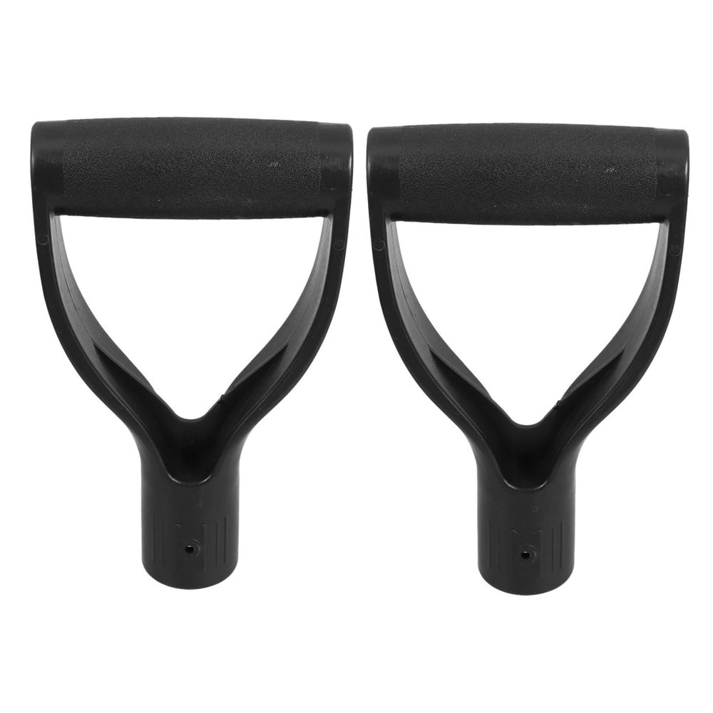 2-Piece PP Floor Lifting Handle Set, Black, for Mobility Aids