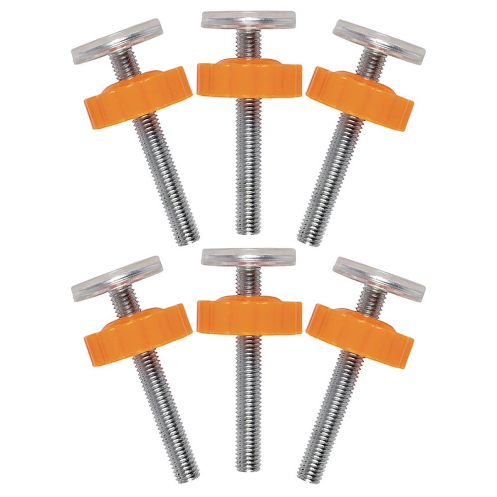 Warmhm 6-Piece Baby Gate Replacement Screws, Orange Steel-Core Screws