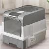 Cat Litter Box for Large Cats, Foldable, with Scoop and Odor Control view 2