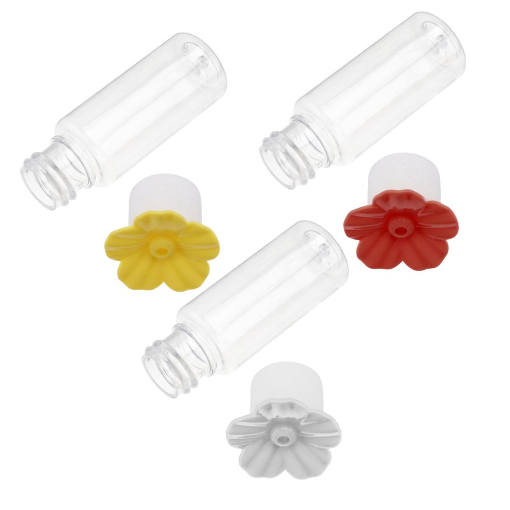 Toyvian 3-Piece Handheld Bird Feeder with Flower-Shaped Feeding Openings