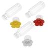 Toyvian 3-Piece Handheld Bird Feeder with Flower-Shaped Feeding Openings view 1